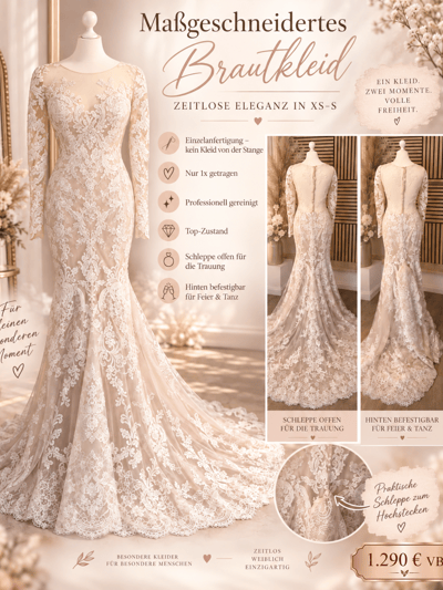     Maßgeschneidertes Brautkleid – Unikat