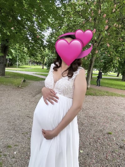 Umstandsbrautkleid 
