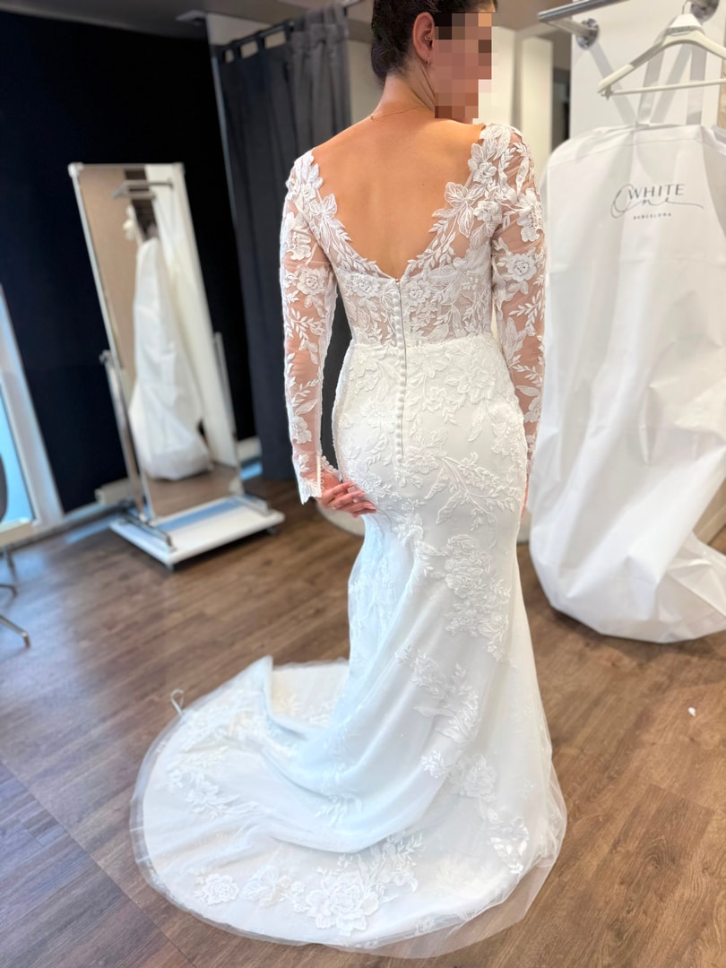 St. Patrick Aude – Designer Brautkleid Gr. 38 mit Spitze