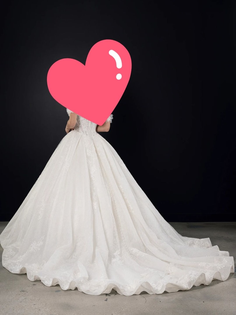 Martina Liana Couture Kleid ivory 1704