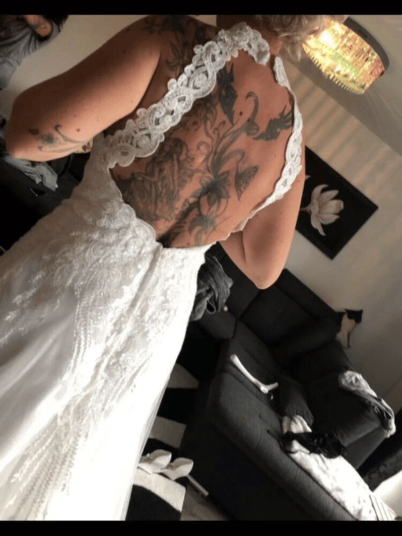 Brautkleid , Glitzer Tüll 