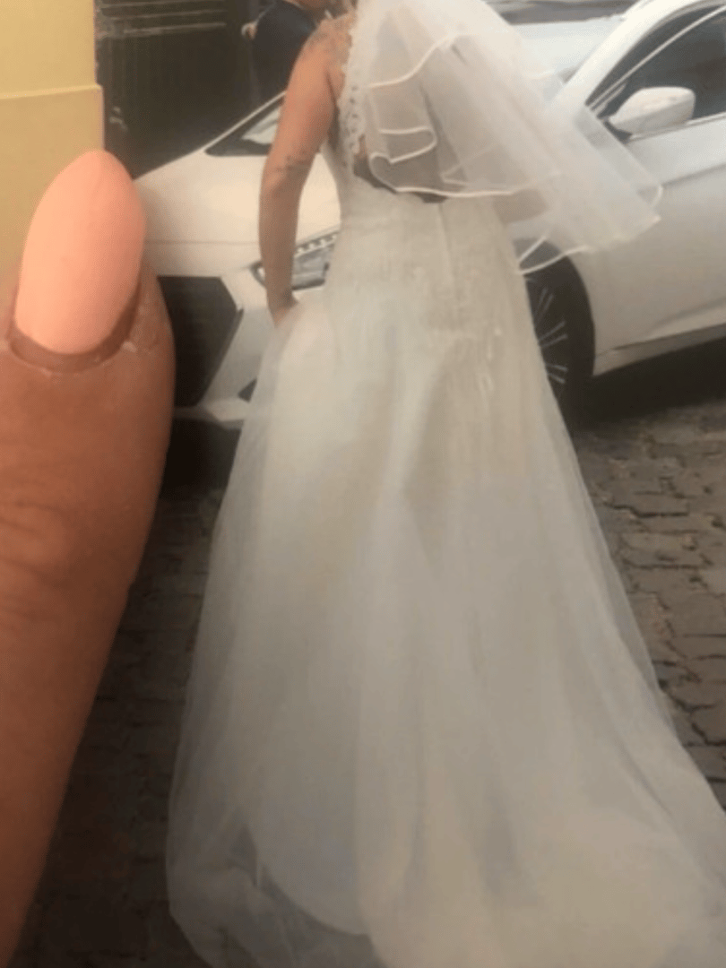 Brautkleid , Glitzer Tüll 