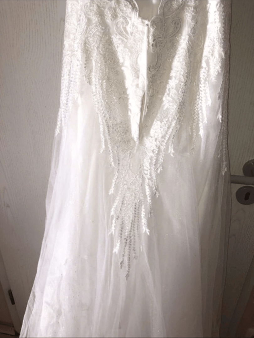 Brautkleid , Glitzer Tüll 
