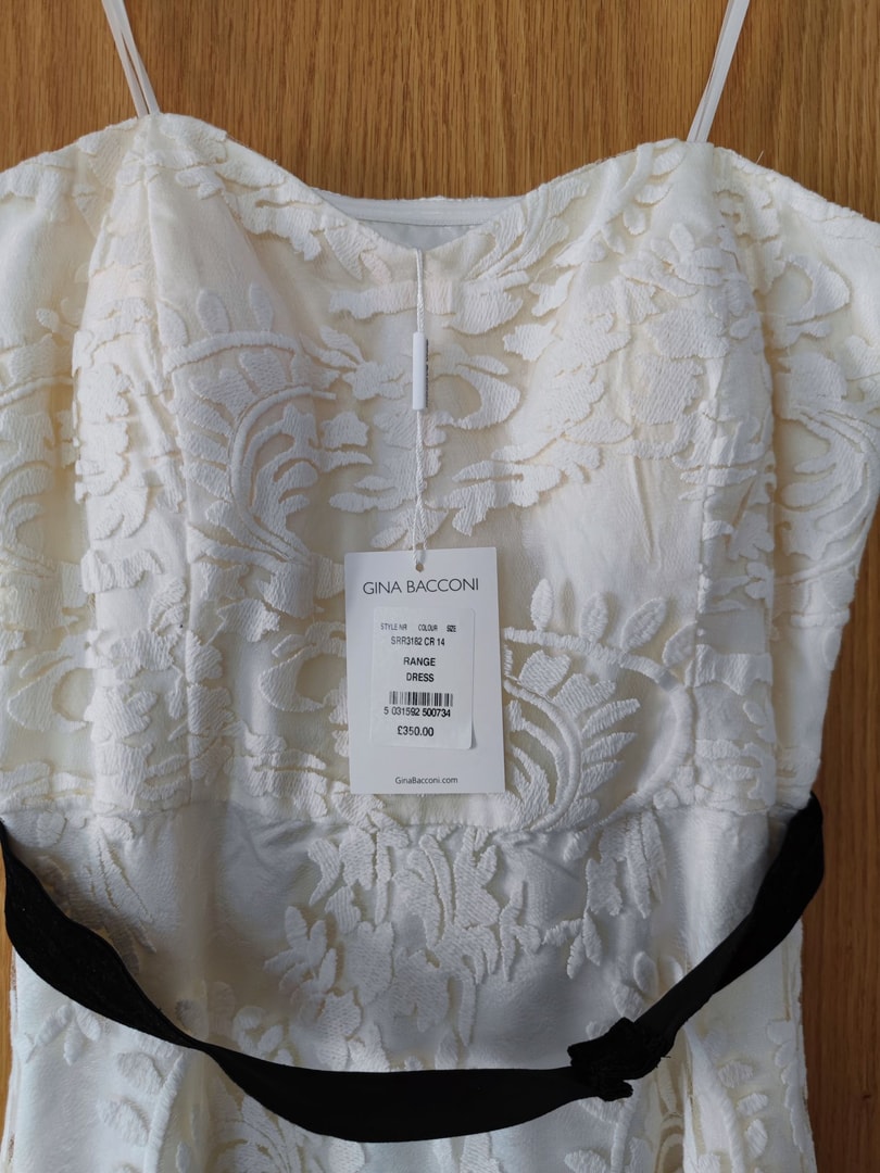 Gina Bacconi Mariah Cream Lace Dress
