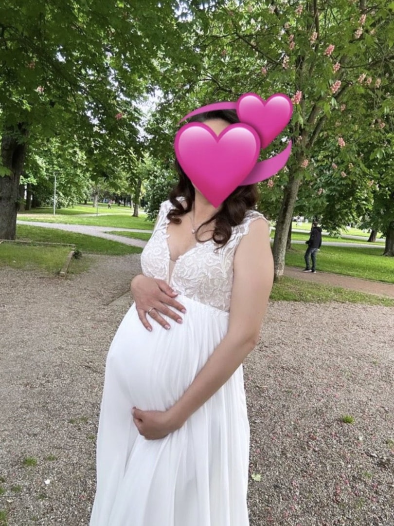 Umstandsbrautkleid 