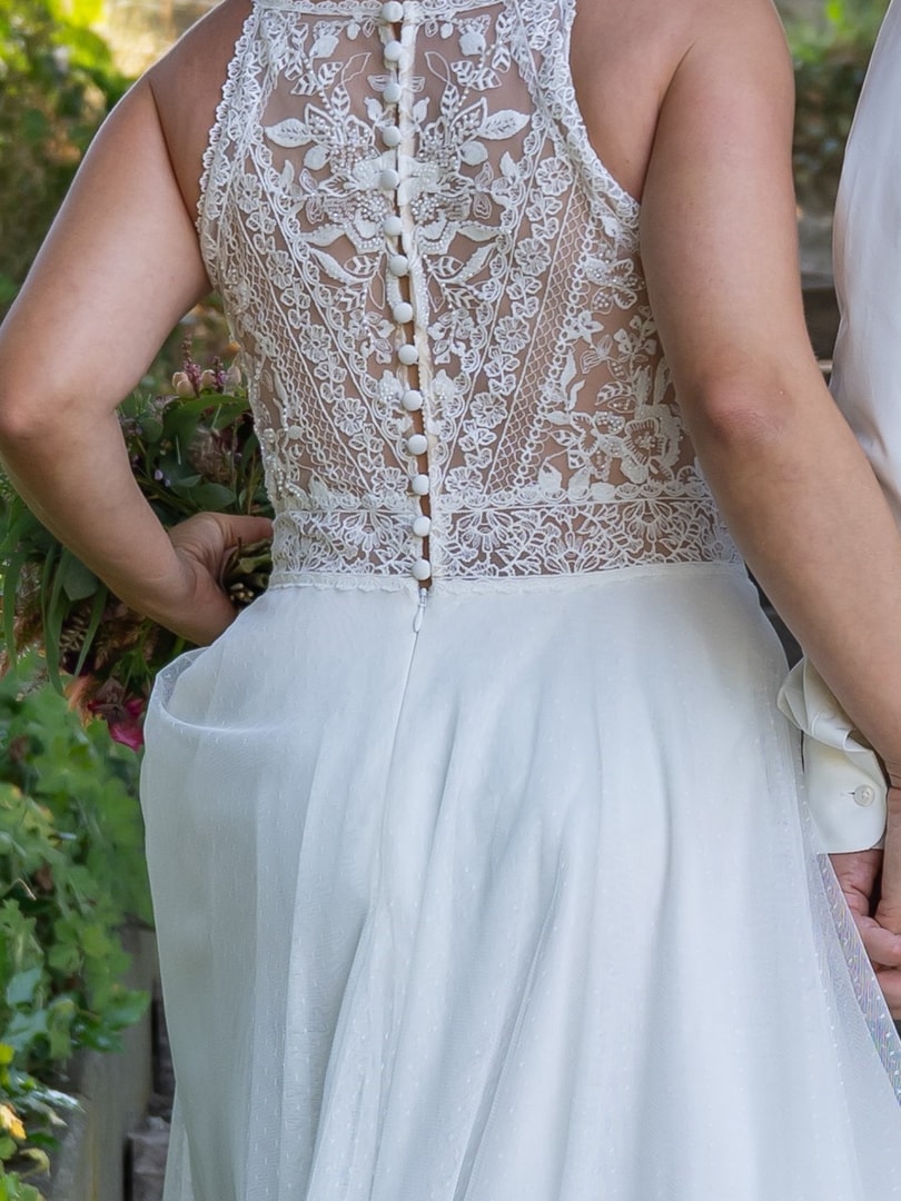 Brautkleid mit Trägern