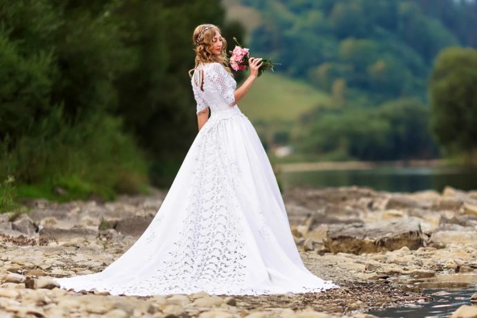 Ausgefallenes Brautkleid