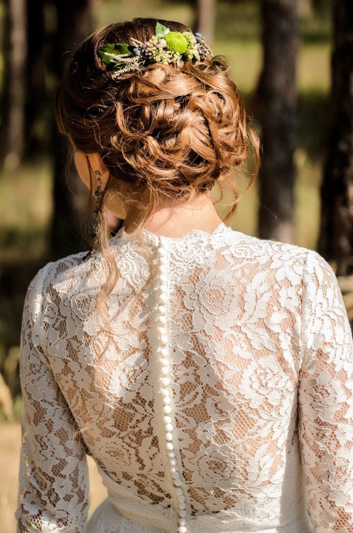 Hochzeitskleid mit Spitze