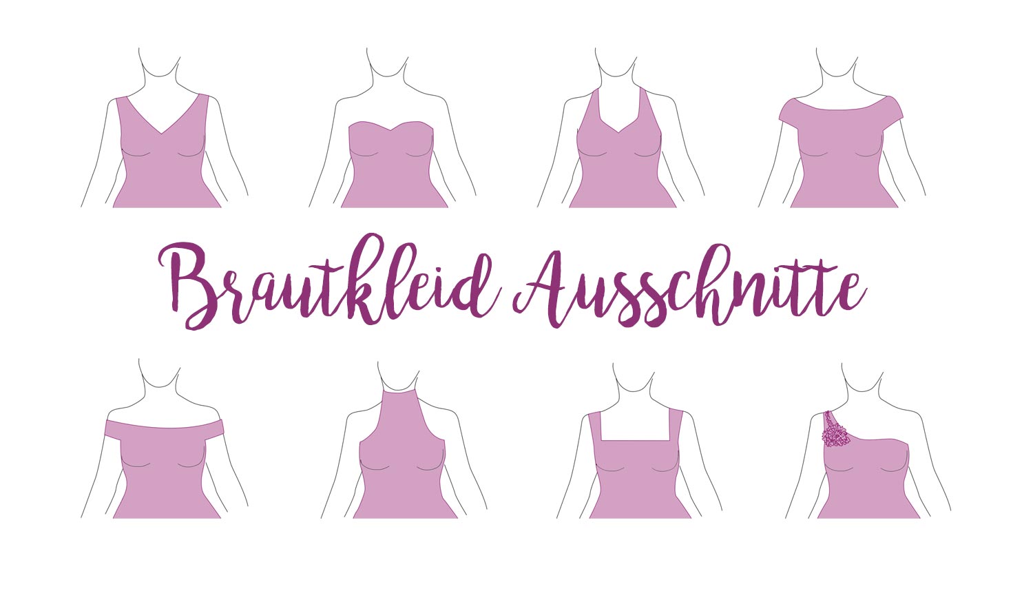 Der Brautkleid Ausschnitt – Die 8 schönsten Formen